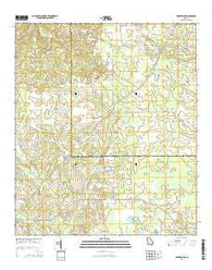 Broxton NE Georgia Current topographic map, 1:24000 scale, 7.5 X 7.5 Minute, Year 2014