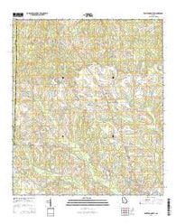 Broxton North Georgia Current topographic map, 1:24000 scale, 7.5 X 7.5 Minute, Year 2014