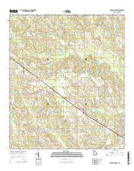 Broxton South Georgia Current topographic map, 1:24000 scale, 7.5 X 7.5 Minute, Year 2014