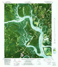 Brunswick West Georgia Historical topographic map, 1:24000 scale, 7.5 X 7.5 Minute, Year 1979
