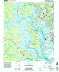 Brunswick West Georgia Historical topographic map, 1:24000 scale, 7.5 X 7.5 Minute, Year 1993