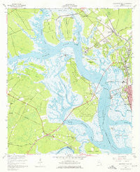 Brunswick West Georgia Historical topographic map, 1:24000 scale, 7.5 X 7.5 Minute, Year 1956