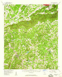 Buchanan Georgia Historical topographic map, 1:62500 scale, 15 X 15 Minute, Year 1958