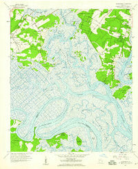 Burroughs Georgia Historical topographic map, 1:24000 scale, 7.5 X 7.5 Minute, Year 1957