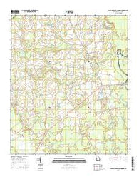 Burtons Ferry Landing Georgia Current topographic map, 1:24000 scale, 7.5 X 7.5 Minute, Year 2014