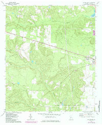Butler West Georgia Historical topographic map, 1:24000 scale, 7.5 X 7.5 Minute, Year 1971