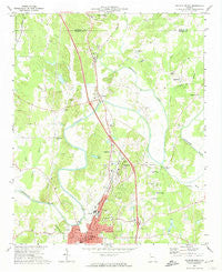 Calhoun North Georgia Historical topographic map, 1:24000 scale, 7.5 X 7.5 Minute, Year 1972