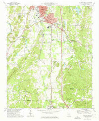 Calhoun South Georgia Historical topographic map, 1:24000 scale, 7.5 X 7.5 Minute, Year 1972
