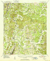 Calhoun Georgia Historical topographic map, 1:62500 scale, 15 X 15 Minute, Year 1951