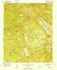 Campbell Mtn Georgia Historical topographic map, 1:24000 scale, 7.5 X 7.5 Minute, Year 1950