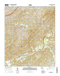 Campbellton Georgia Current topographic map, 1:24000 scale, 7.5 X 7.5 Minute, Year 2014
