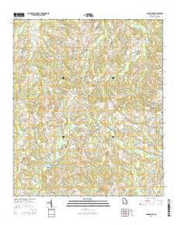 Canoochee Georgia Current topographic map, 1:24000 scale, 7.5 X 7.5 Minute, Year 2014