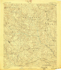 Carnesville Georgia Historical topographic map, 1:125000 scale, 30 X 30 Minute, Year 1891