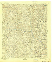 Carnesville Georgia Historical topographic map, 1:125000 scale, 30 X 30 Minute, Year 1891