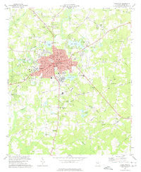 Carrollton Georgia Historical topographic map, 1:24000 scale, 7.5 X 7.5 Minute, Year 1973