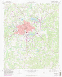 Carrollton Georgia Historical topographic map, 1:24000 scale, 7.5 X 7.5 Minute, Year 1973
