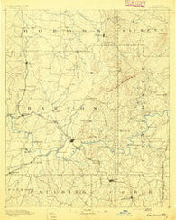 Cartersville Georgia Historical topographic map, 1:125000 scale, 30 X 30 Minute, Year 1891