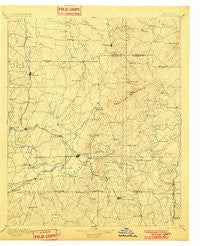Cartersville Georgia Historical topographic map, 1:125000 scale, 30 X 30 Minute, Year 1896