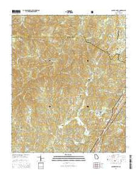 Cashes Valley Georgia Current topographic map, 1:24000 scale, 7.5 X 7.5 Minute, Year 2014