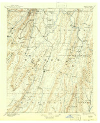 Catoosa Georgia Historical topographic map, 1:125000 scale, 30 X 30 Minute, Year 1892