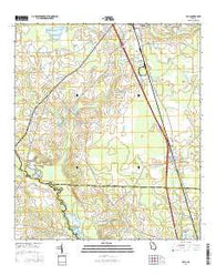 Cecil Georgia Current topographic map, 1:24000 scale, 7.5 X 7.5 Minute, Year 2014