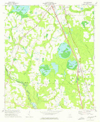 Cecil Georgia Historical topographic map, 1:24000 scale, 7.5 X 7.5 Minute, Year 1973