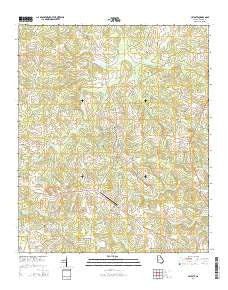Celeste Georgia Current topographic map, 1:24000 scale, 7.5 X 7.5 Minute, Year 2014