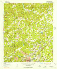 Chamblee Georgia Historical topographic map, 1:24000 scale, 7.5 X 7.5 Minute, Year 1954