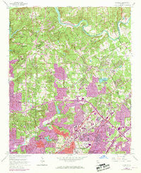 Chamblee Georgia Historical topographic map, 1:24000 scale, 7.5 X 7.5 Minute, Year 1954