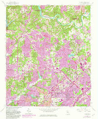 Chamblee Georgia Historical topographic map, 1:24000 scale, 7.5 X 7.5 Minute, Year 1954