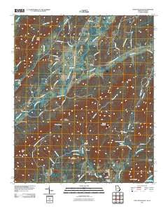 Chattoogaville Georgia Historical topographic map, 1:24000 scale, 7.5 X 7.5 Minute, Year 2011