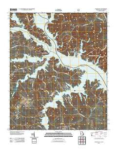 Chennault Georgia Historical topographic map, 1:24000 scale, 7.5 X 7.5 Minute, Year 2011