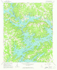 Chestatee Georgia Historical topographic map, 1:24000 scale, 7.5 X 7.5 Minute, Year 1964