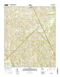 Chester Georgia Current topographic map, 1:24000 scale, 7.5 X 7.5 Minute, Year 2014