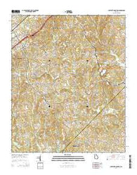 Chestnut Mountain Georgia Current topographic map, 1:24000 scale, 7.5 X 7.5 Minute, Year 2014