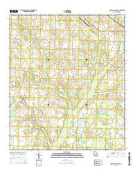 Chickasawhatchee Georgia Current topographic map, 1:24000 scale, 7.5 X 7.5 Minute, Year 2014