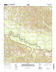 China Hill Georgia Current topographic map, 1:24000 scale, 7.5 X 7.5 Minute, Year 2014