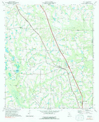 Chula Georgia Historical topographic map, 1:24000 scale, 7.5 X 7.5 Minute, Year 1973