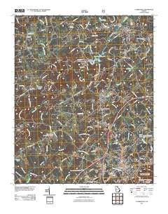 Clarkesville Georgia Historical topographic map, 1:24000 scale, 7.5 X 7.5 Minute, Year 2011