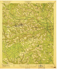 Claxton Georgia Historical topographic map, 1:62500 scale, 15 X 15 Minute, Year 1919