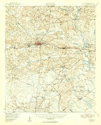 Claxton Georgia Historical topographic map, 1:62500 scale, 15 X 15 Minute, Year 1950