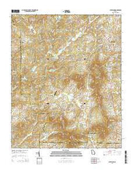 Cleveland Georgia Current topographic map, 1:24000 scale, 7.5 X 7.5 Minute, Year 2014