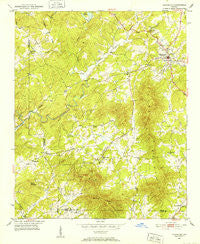 Cleveland Georgia Historical topographic map, 1:24000 scale, 7.5 X 7.5 Minute, Year 1951