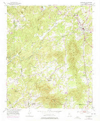 Cleveland Georgia Historical topographic map, 1:24000 scale, 7.5 X 7.5 Minute, Year 1951