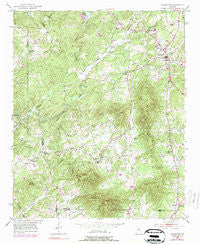 Cleveland Georgia Historical topographic map, 1:24000 scale, 7.5 X 7.5 Minute, Year 1951