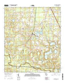 Clyattville Georgia Current topographic map, 1:24000 scale, 7.5 X 7.5 Minute, Year 2014