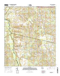 Cobbtown Georgia Current topographic map, 1:24000 scale, 7.5 X 7.5 Minute, Year 2014