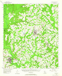 Cochran Georgia Historical topographic map, 1:62500 scale, 15 X 15 Minute, Year 1956