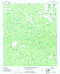 Cogdell Georgia Historical topographic map, 1:24000 scale, 7.5 X 7.5 Minute, Year 1968