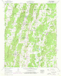 Cohutta Georgia Historical topographic map, 1:24000 scale, 7.5 X 7.5 Minute, Year 1960